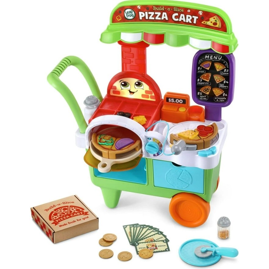 Leap Frog Build-a-Slice Pizza Maker Set: Engage Imagination w/ Sounds& Toppings