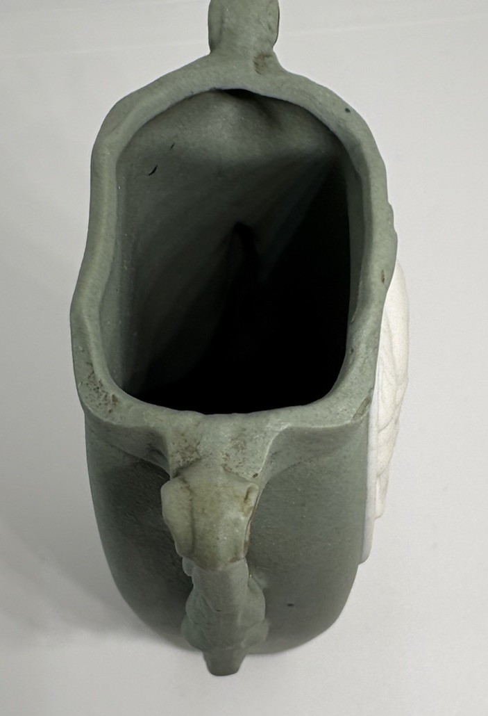 Antique German Commemorative Bisque Vase Kaiser Wilhelm Franz Joseph 1779 c.1914