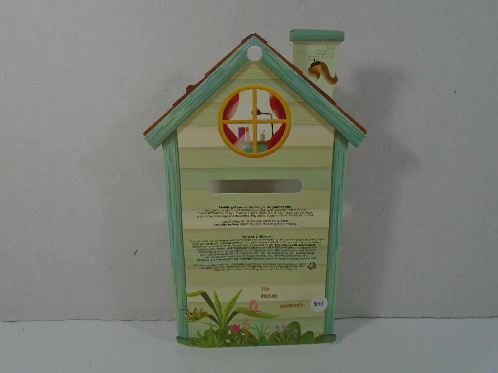 2013 HEXBUG--TARGET'S BOBBLIN' BULLSEYE DOG (LOOK) NO GIFT CARD