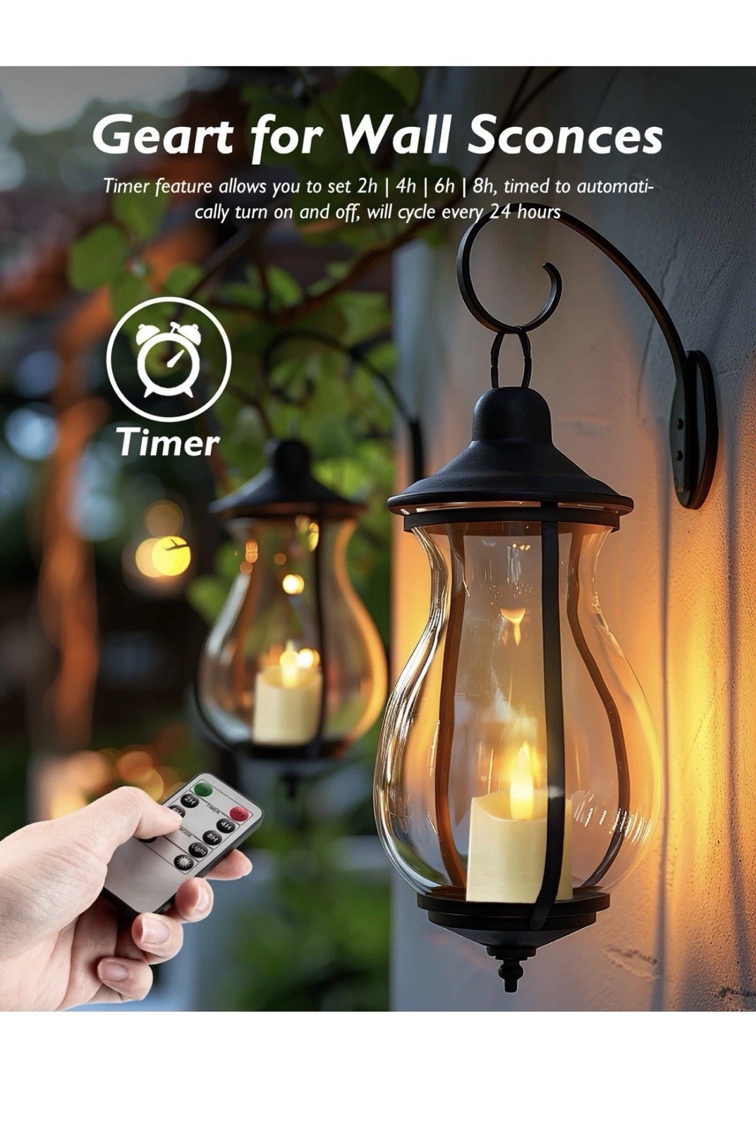 Rechargeable Flameless Candles 2/4/6/8H Timer LED Votive Candles 12 PCS Batte...