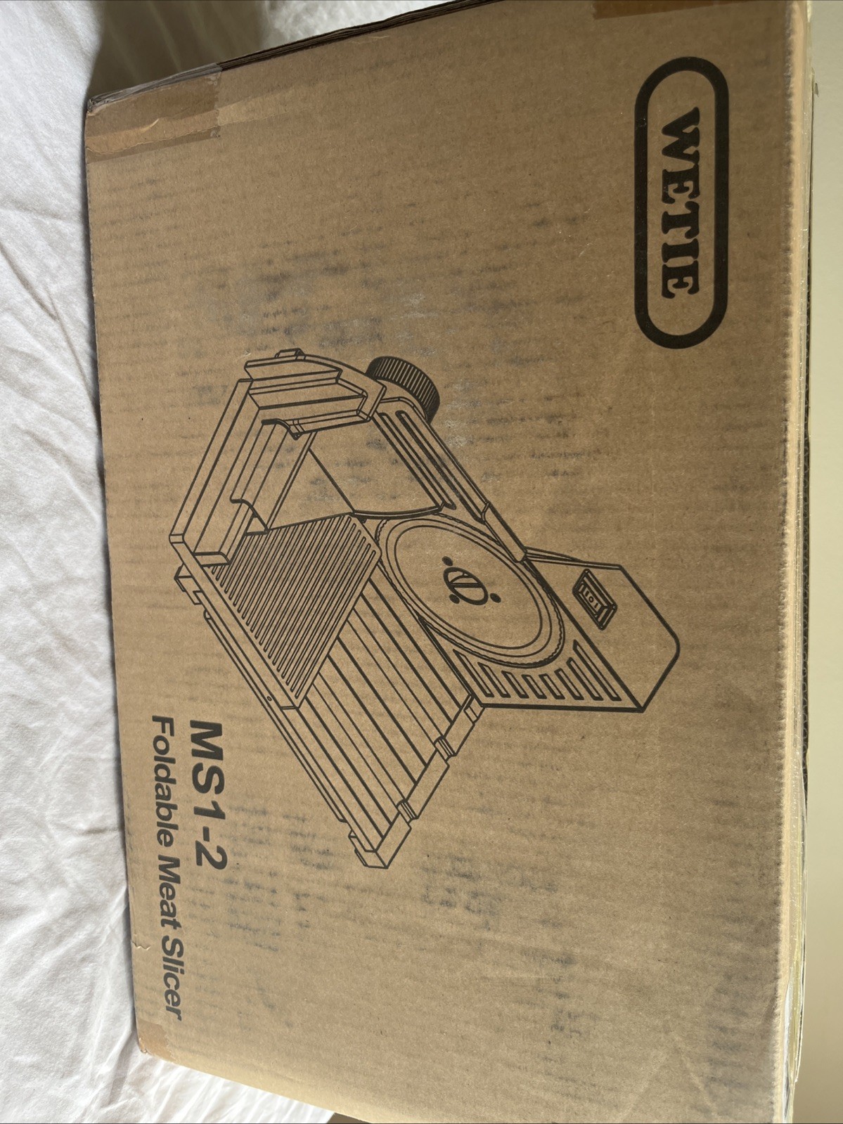 WETIE MS1-2 Meat Slicer for Home, Electric Deli Food Slicer,