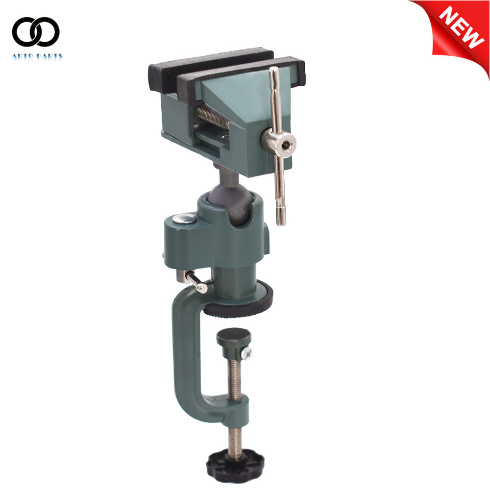 Universal Table Vise For Holding Small Parts 3" Aluminum Swivel 360° Rotating US