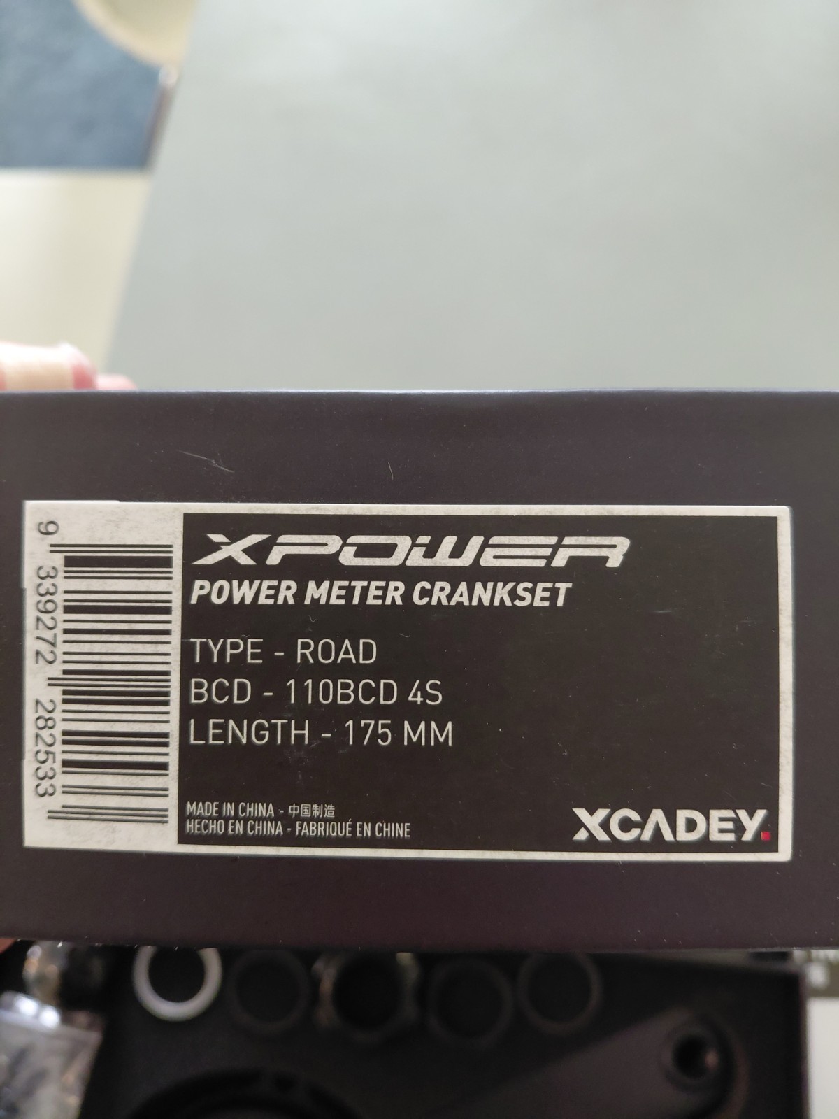 XCADEY XPOWER Spider Power Meter Crankset For Shimano 4 Bolt 110BCD Road 175mm