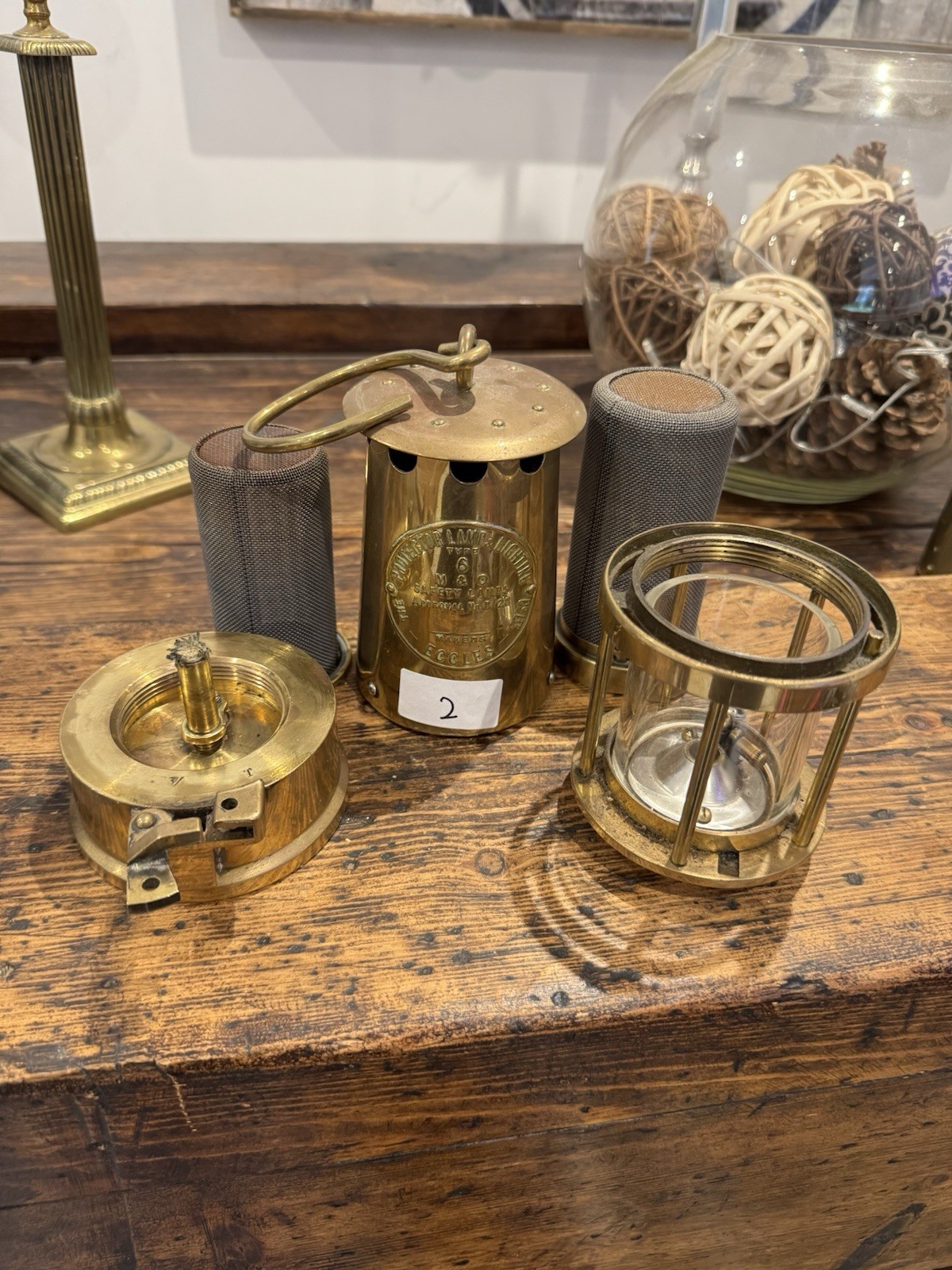 3 X Almost Identical Eccles Safety Lamps by The Protector Lamp Lighting Type 6