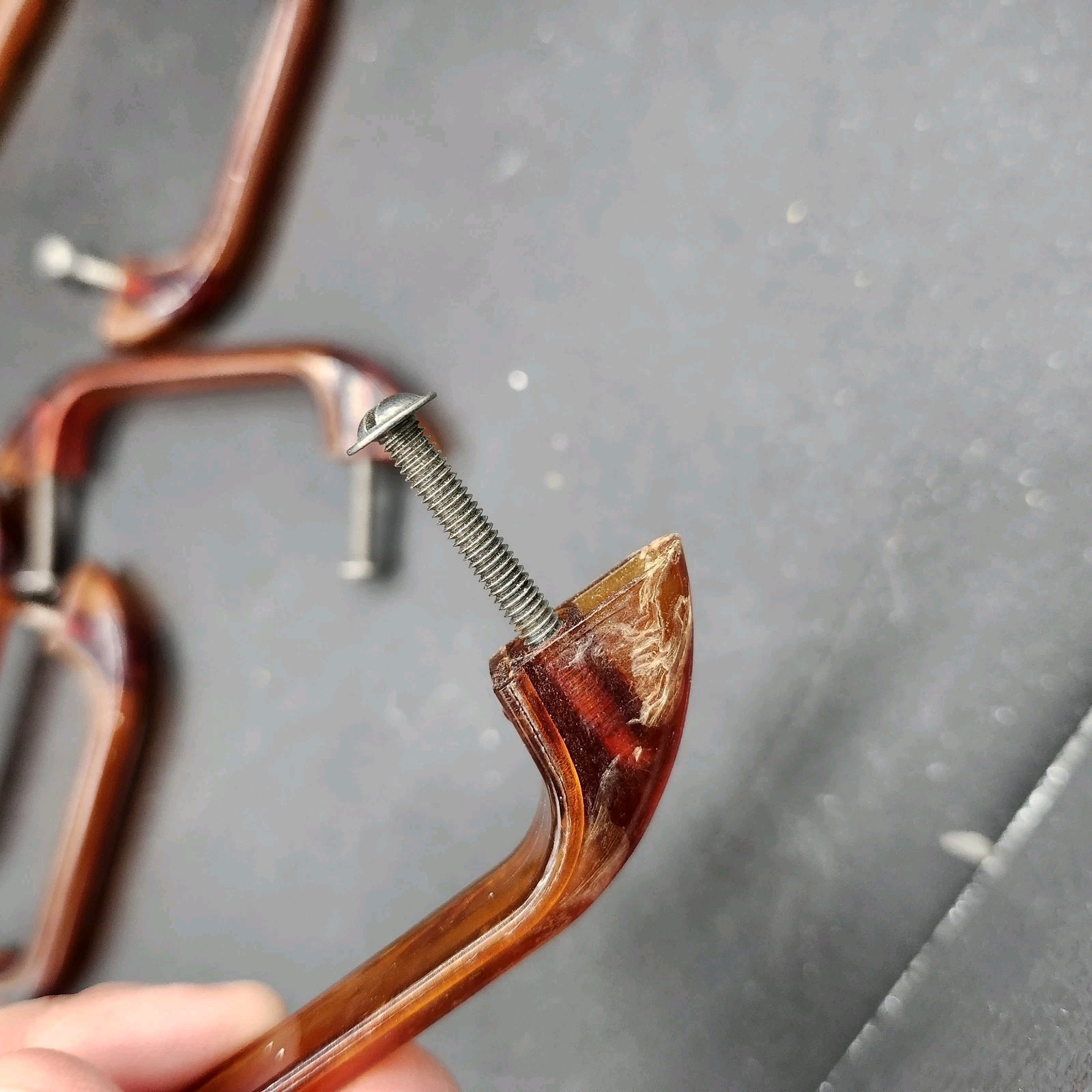 Lot Of 12 Vintage Art Deco Amber Bakelite Drawer Pulls 1930s/40s 3 1/8"OC