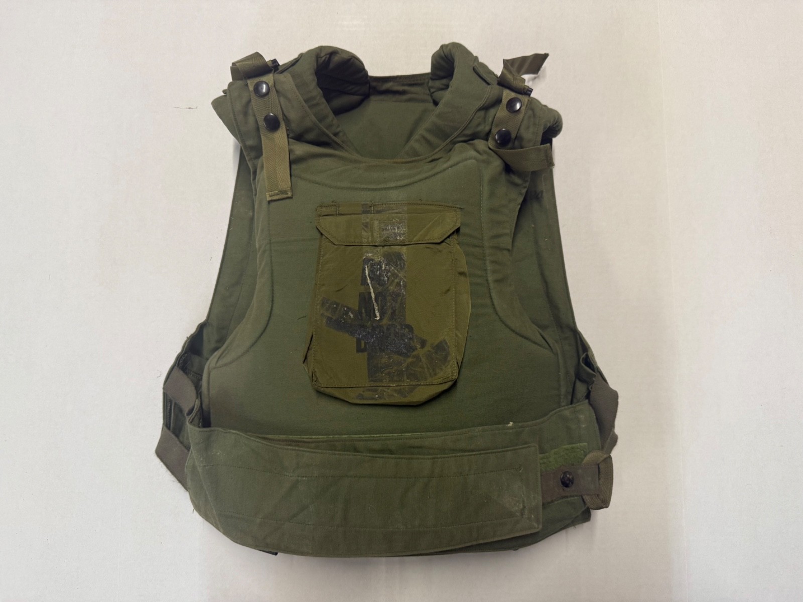 USGI Vietnam Era Aircrewman Body Armor Vest w/ Front Chicken Plate Size Regular