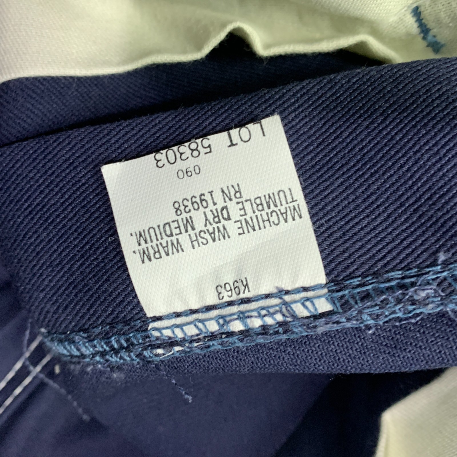 Vintage 70s Mr Leggs Flare Pants Men’s 32x31 Navy Deadstock 1970s NEW