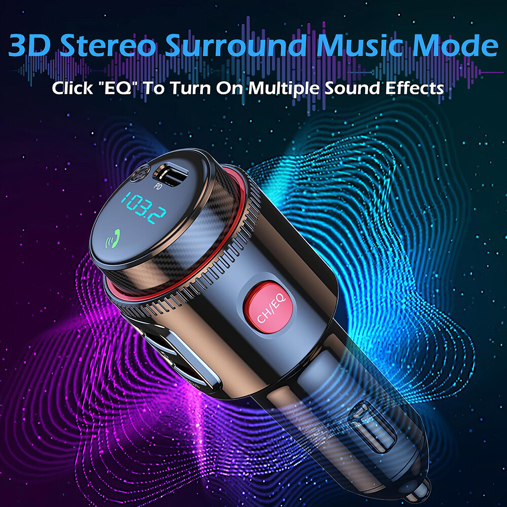 Wireless Bluetooth Car FM Transmitter Handsfree Kit MP3 Player Adapter Charger