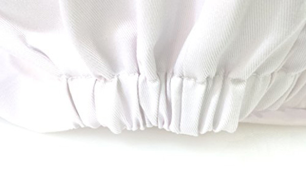 White Chef Hat One Size Fit Most Elastic Back Kitchen Cap