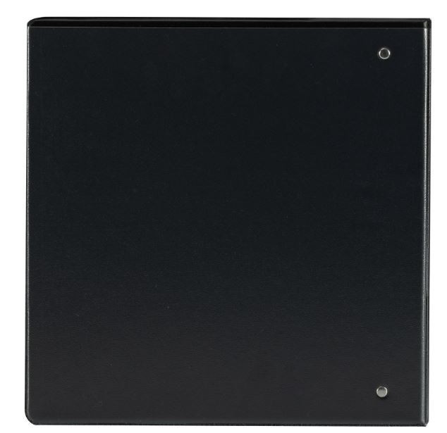 Pen+Gear 3-Ring Durable View Binder, 2" D-Rings, Black,1 Count