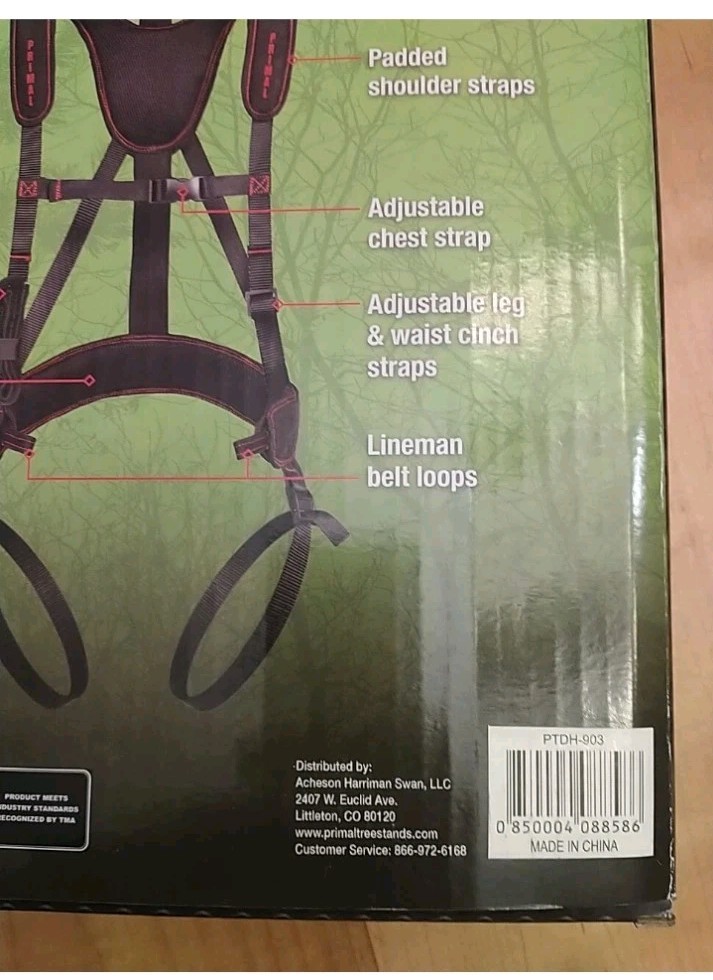 Fall Protection Safety Tree Climbing Harness Full Body Work Rescue Rock Etc NIB