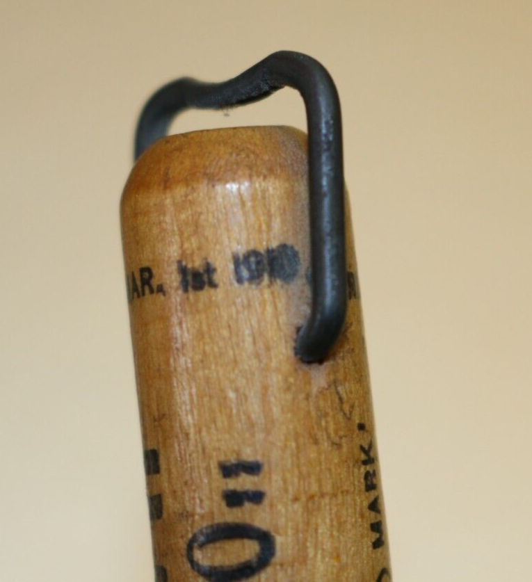 RARE Pat. 1910 wood handle bottle opener OLD I.W. HARPER WHISKEY Wire Cap Lifter