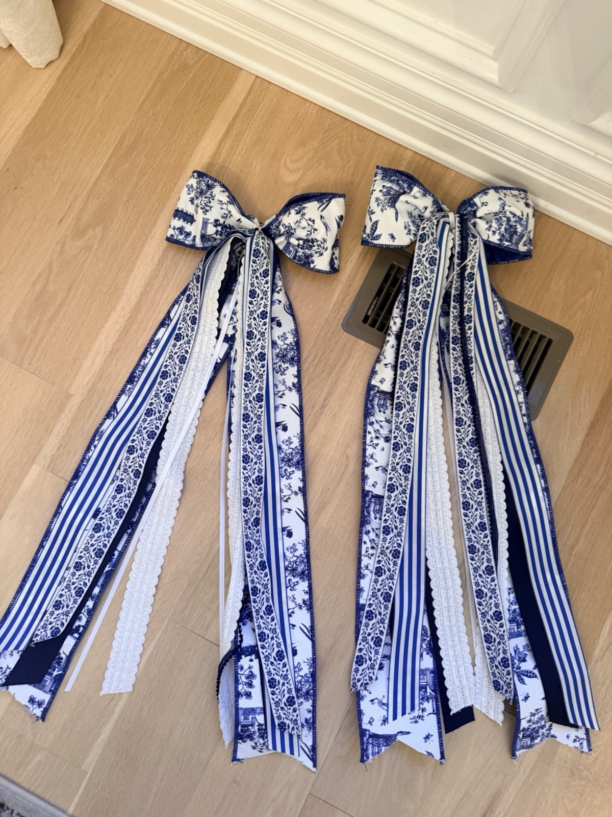 Two Haven Haus Ginger Jar Wreath Ribbons