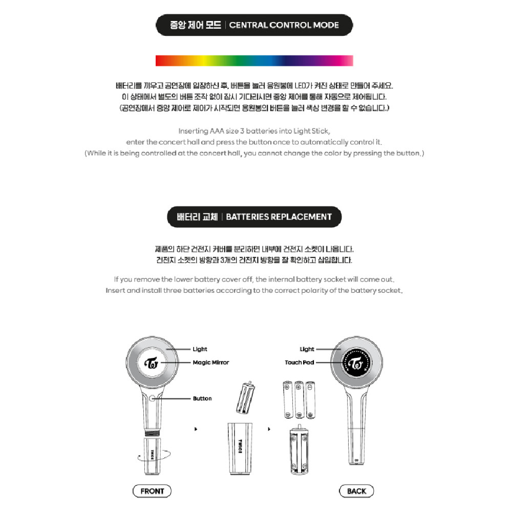 TWICE CANDY BONG ∞ INFINITY Official Light Stick Fanlight K-POP Goods