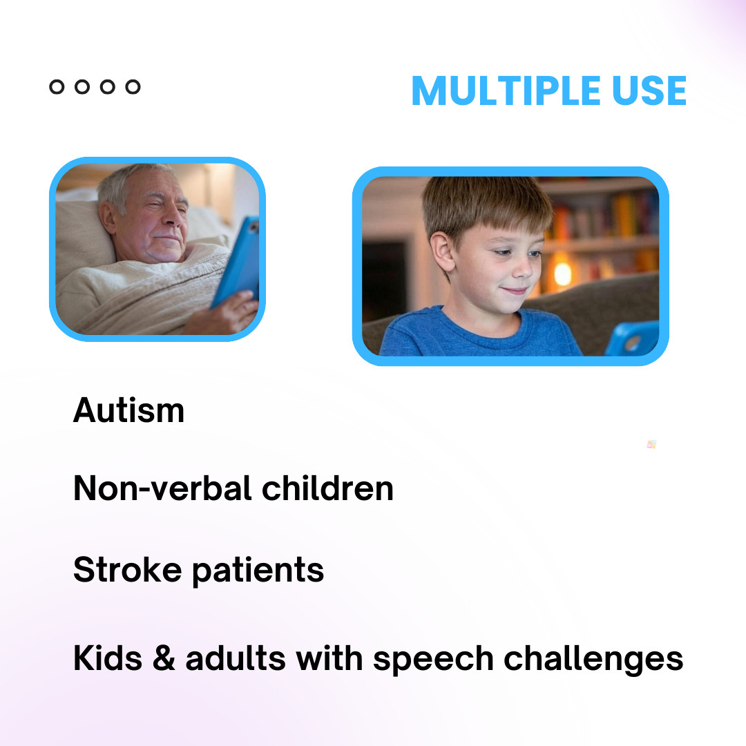 (RENEWED) TalkingTiles AAC Speech Therapy Communication Device Nonverbal Autism