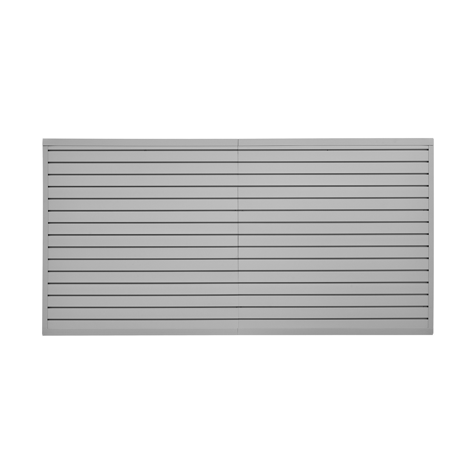 VEVOR 8 x 4 ft Slat Wall Paneling PVC Grey Garage Slatwall with Modular Design