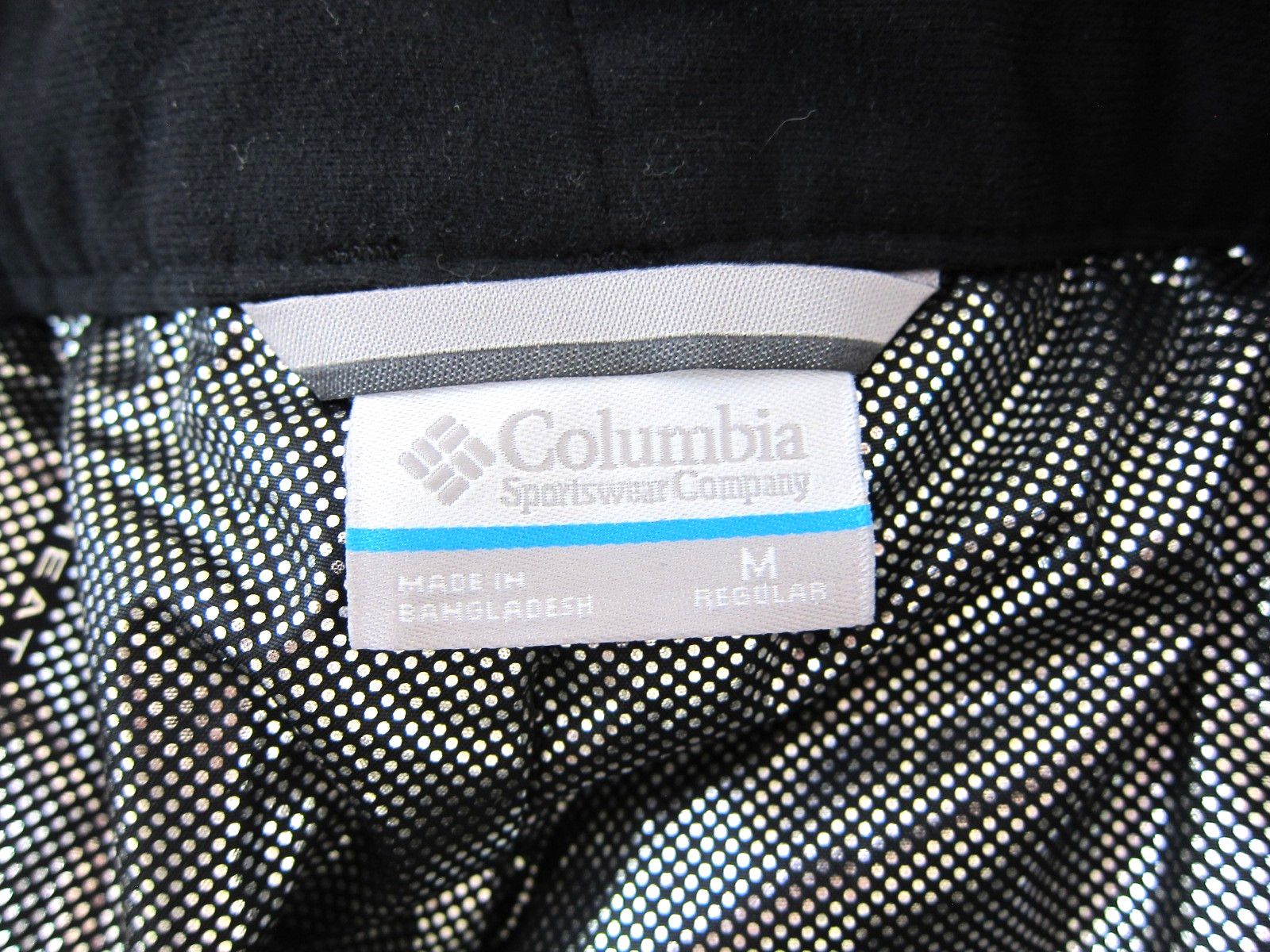 Columbia Omni-Tech 100% Nylon Black Waterproof Zip Snow Ski Pant Men Medium