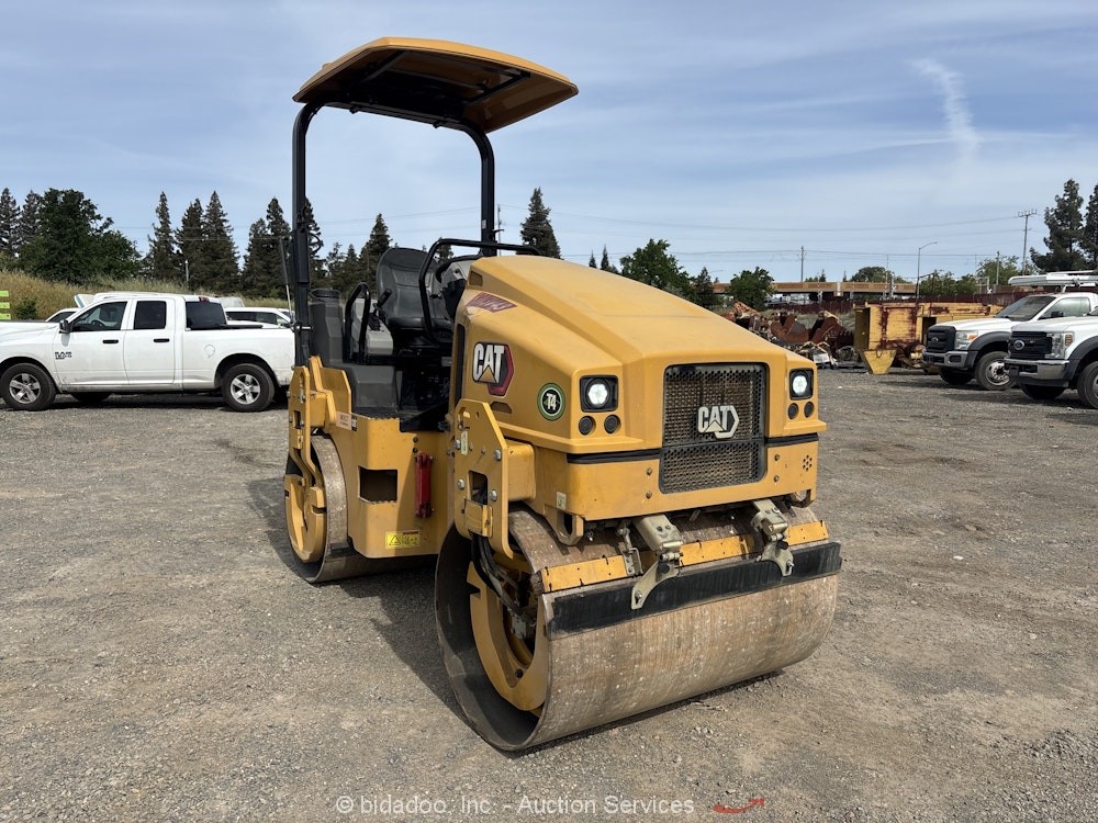 2022 Caterpillar CB4.0 Smooth Drum Vibratory Roller Compactor Warranty bidadoo