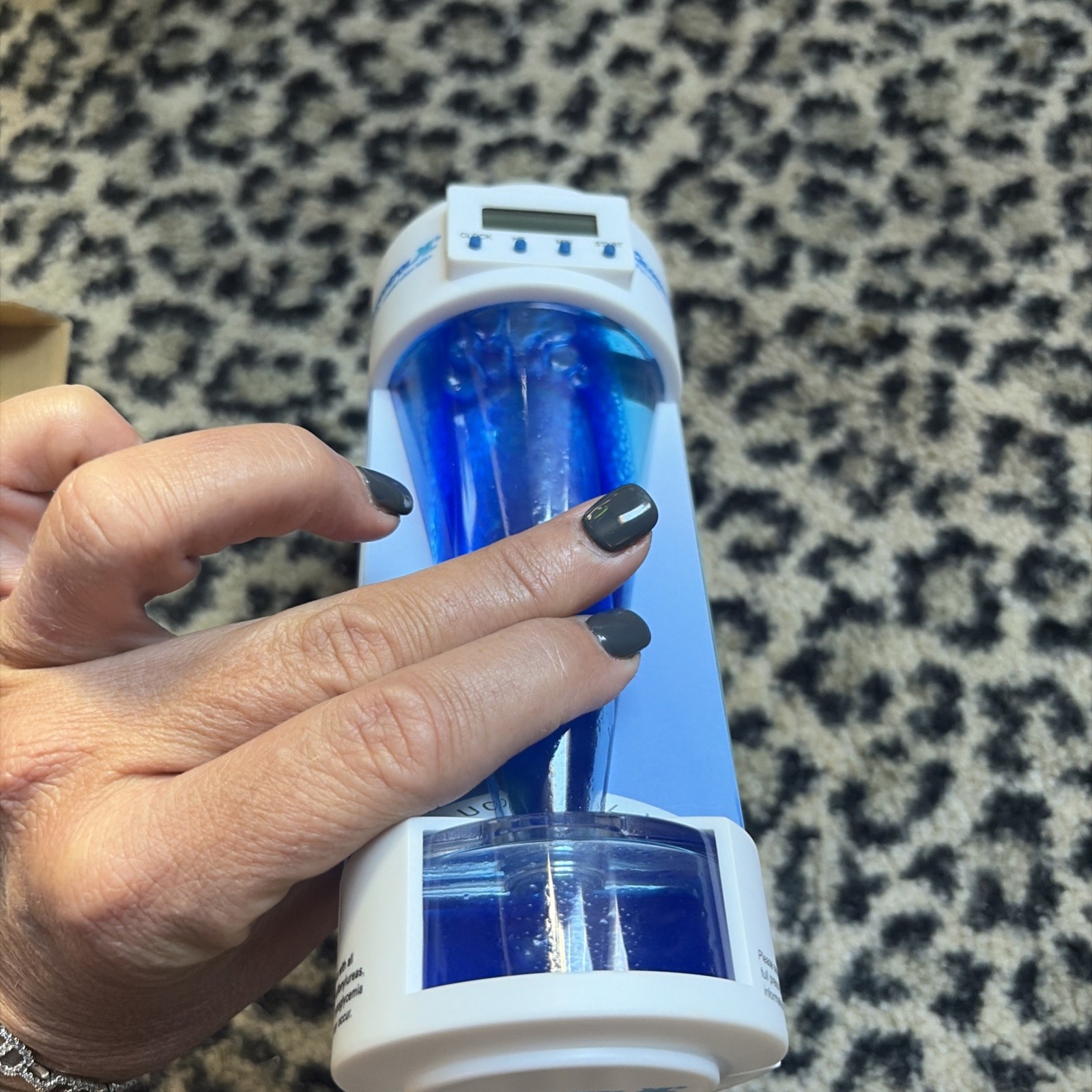 2001 Pfizer Glucotrol XL GITS Technology Desk Clock Promo Liquid Motion Untested