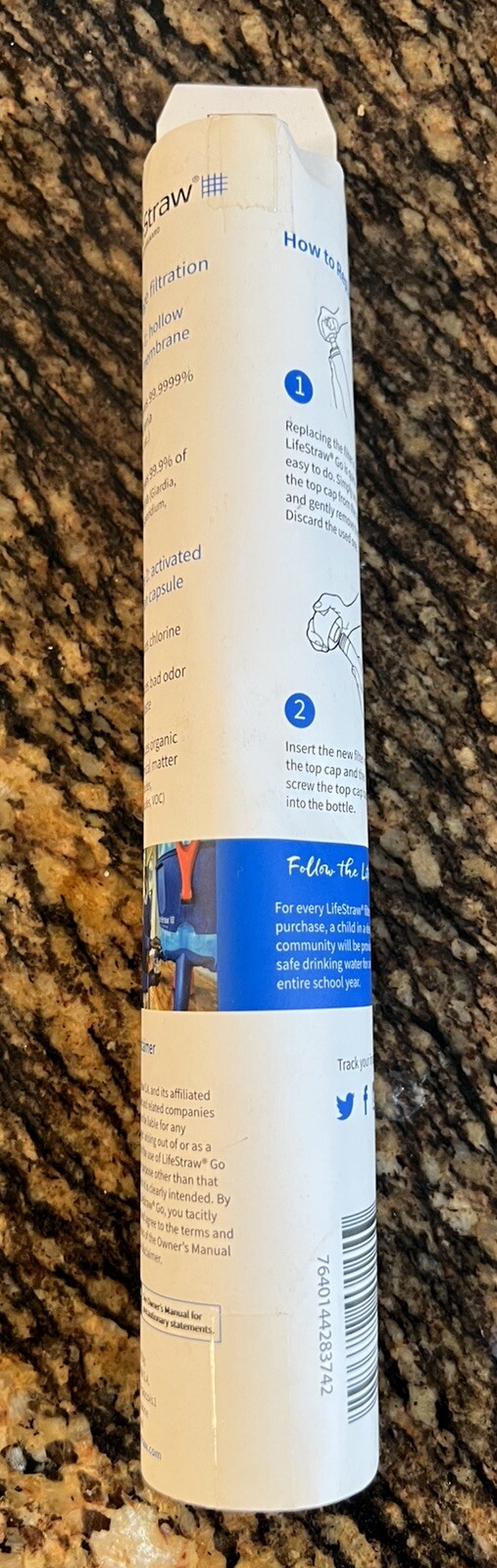 LIFESTRAW GO SERIES REPLACEMENT MEMBRANE MICROFILTER KIT (SUITS PRE '23 MODELS)