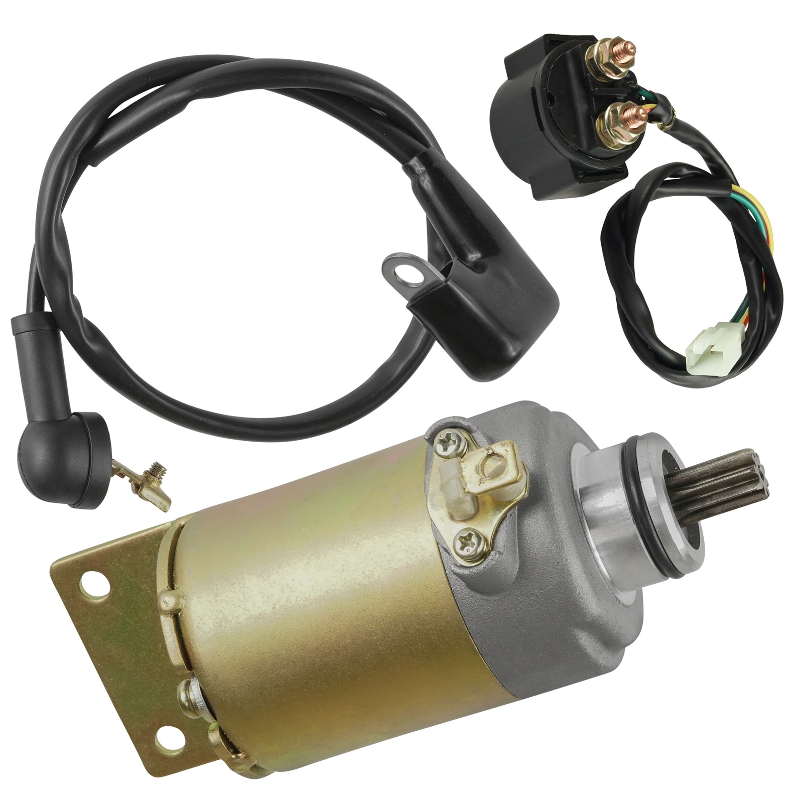 Caltric Starter and Relay Solenoid for Polaris Phoenix 200 2005-2021 / 0453024