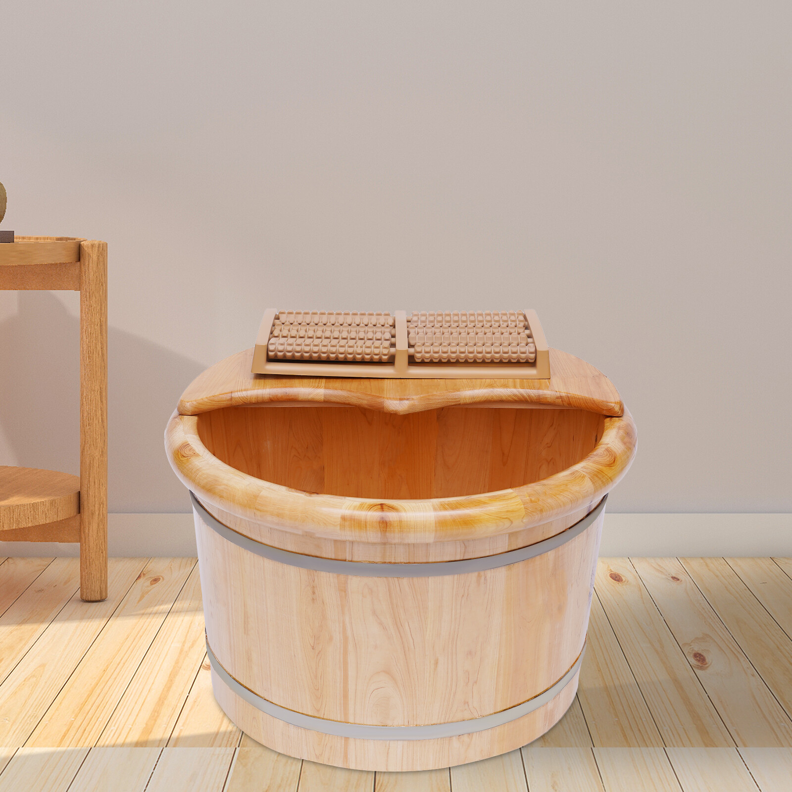 Cedar Foot Tub Relaxation for Foot Bath Massage Spa Sauna Soak Foot Bath Wooden