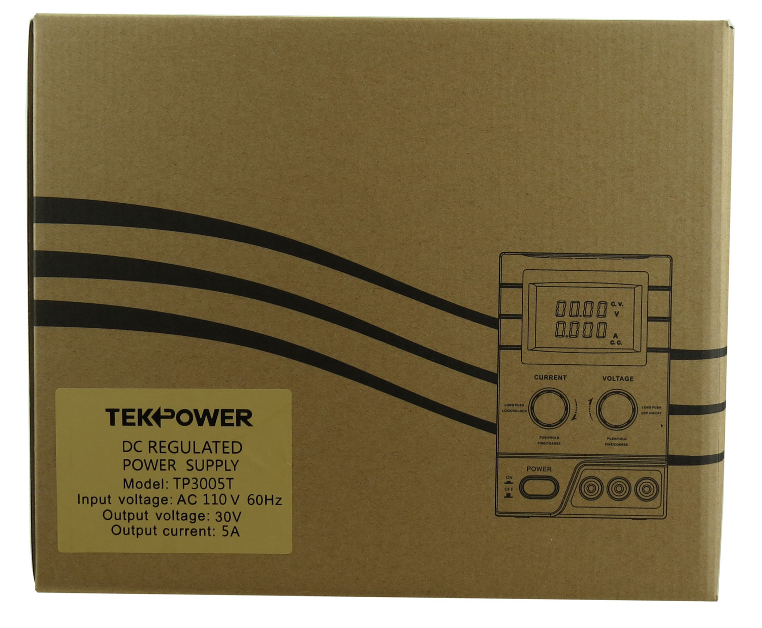 New Tekpower TP3005T Digital Variable DC Power Supply 30 Volts 5 Amps with Lock