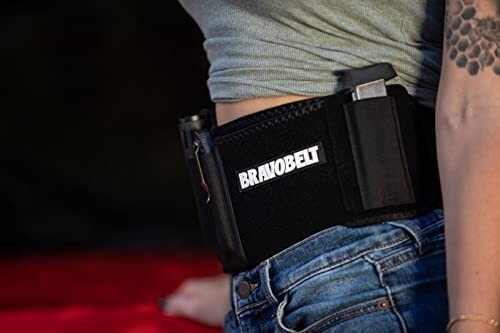 BRAVOBELT Belly Band Holster for Concealed Carry - for Men & Women - Black