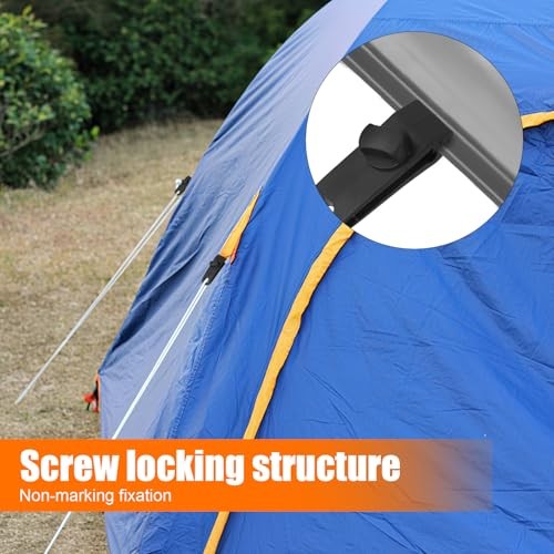 Heavy Duty Lock Grip Tarp Clips Set, Adjustable Tarp Tie Downs Clamps and