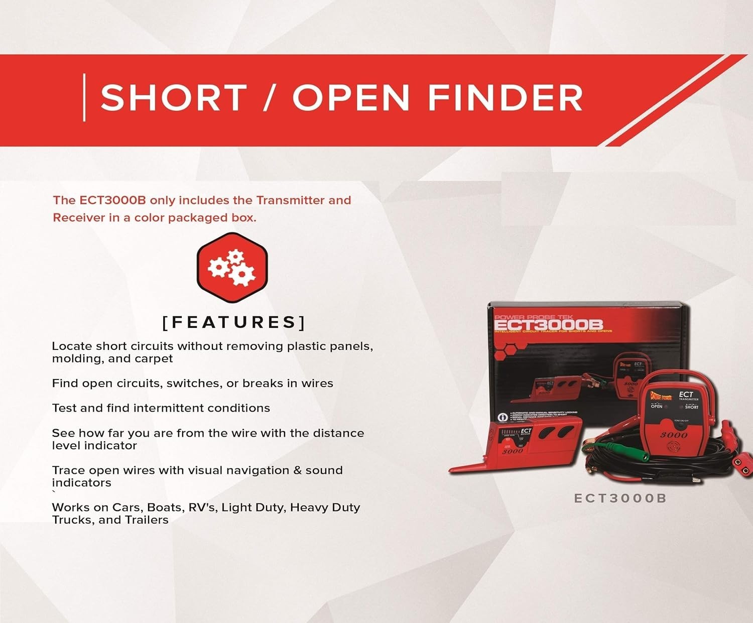 Power Probe ECT3000 Electric Circuit Testing Device Wire Tracer Tool