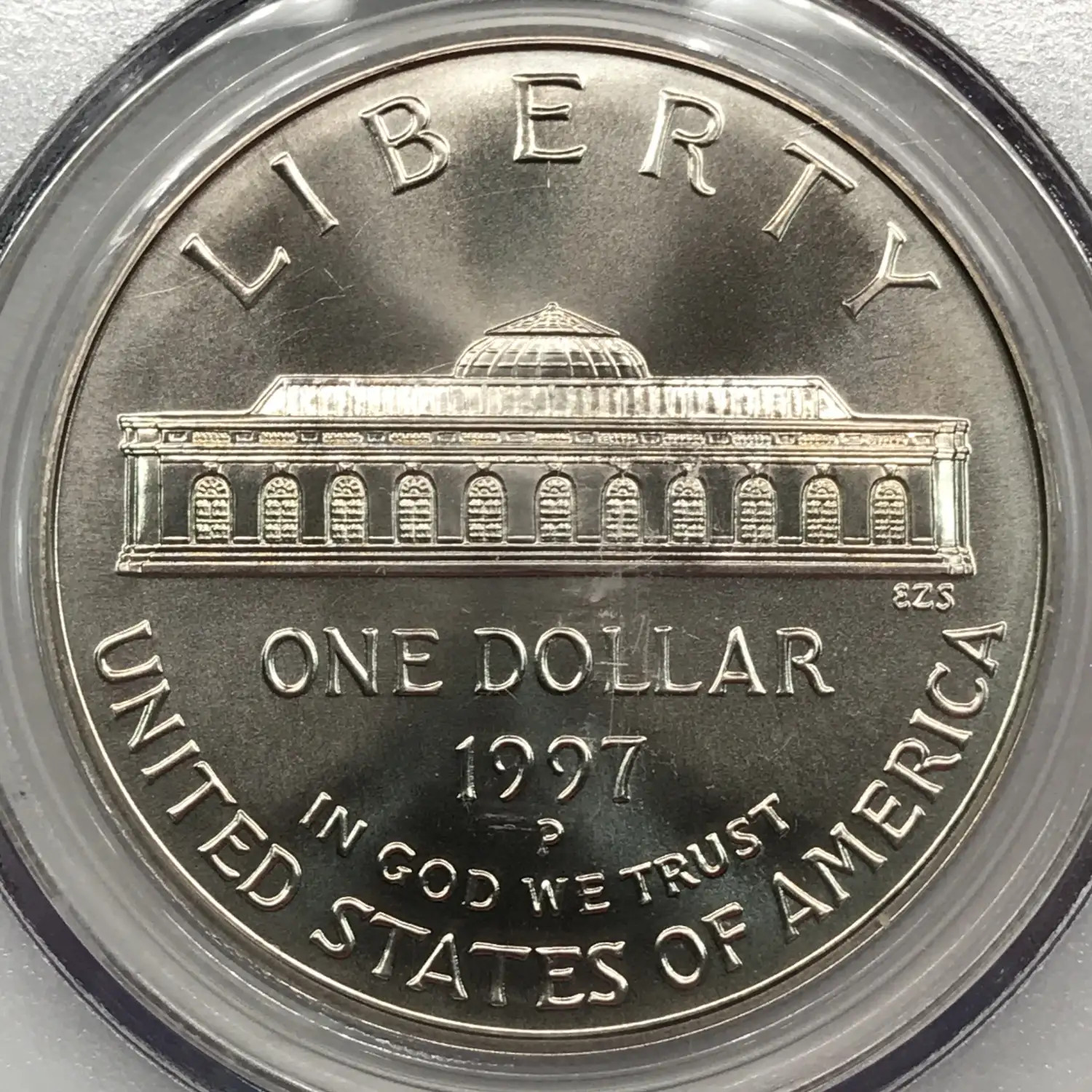 1997 P Botanic Garden 175th Anniversary Silver Dollar PCGS MS-70 - Botanical