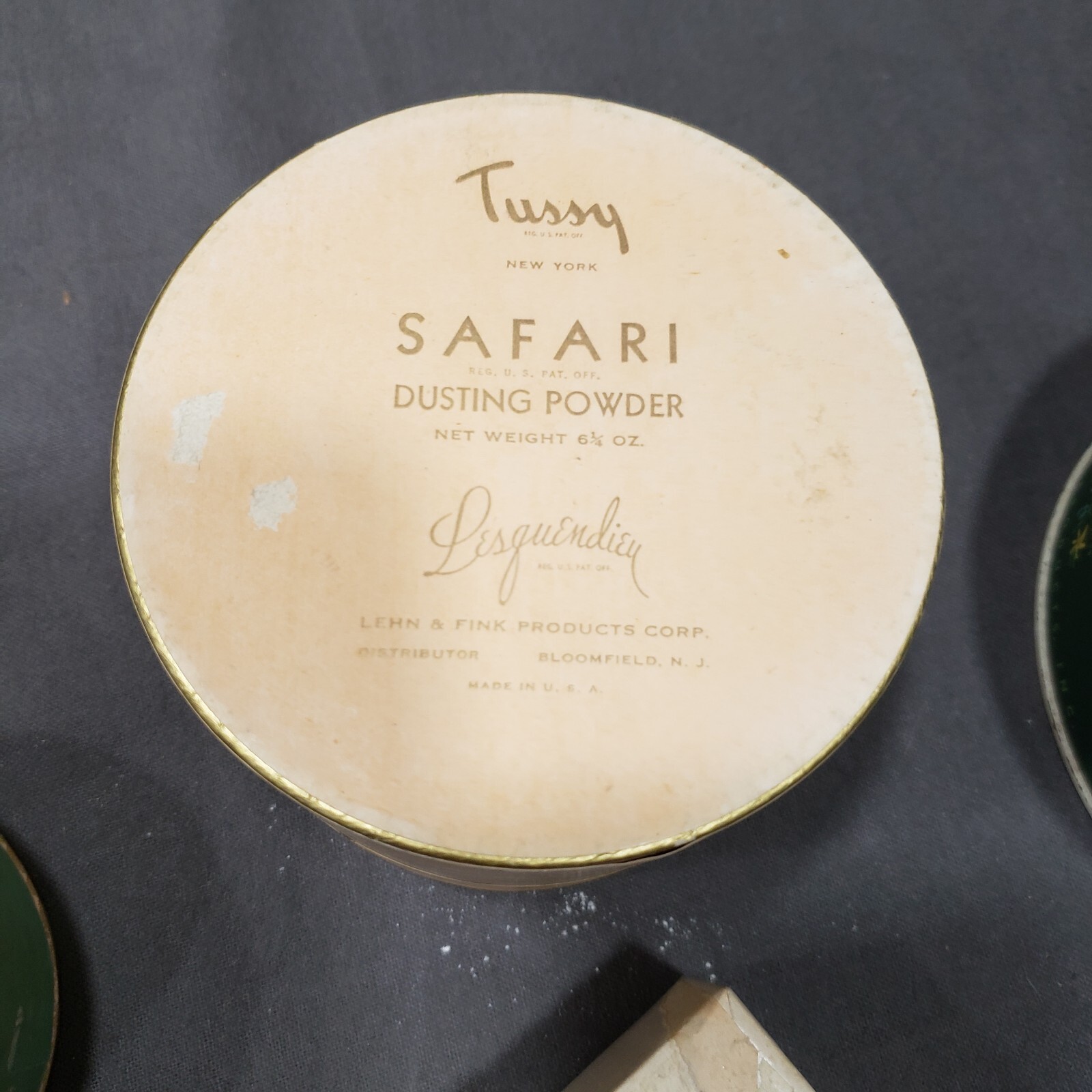 Vintage Dusting Powder Boxes Lot of 5 Advertising Vanity Collectibles 1940s 50s