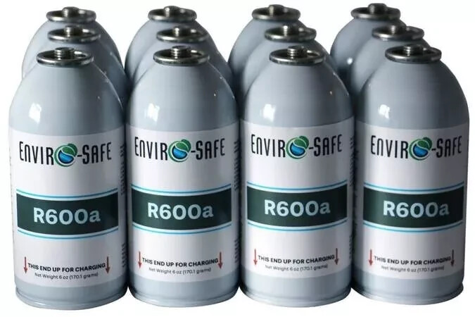 Enviro-Safe R-600a Refrigerant Inverted Piercing 6 oz 12 Cans #8070