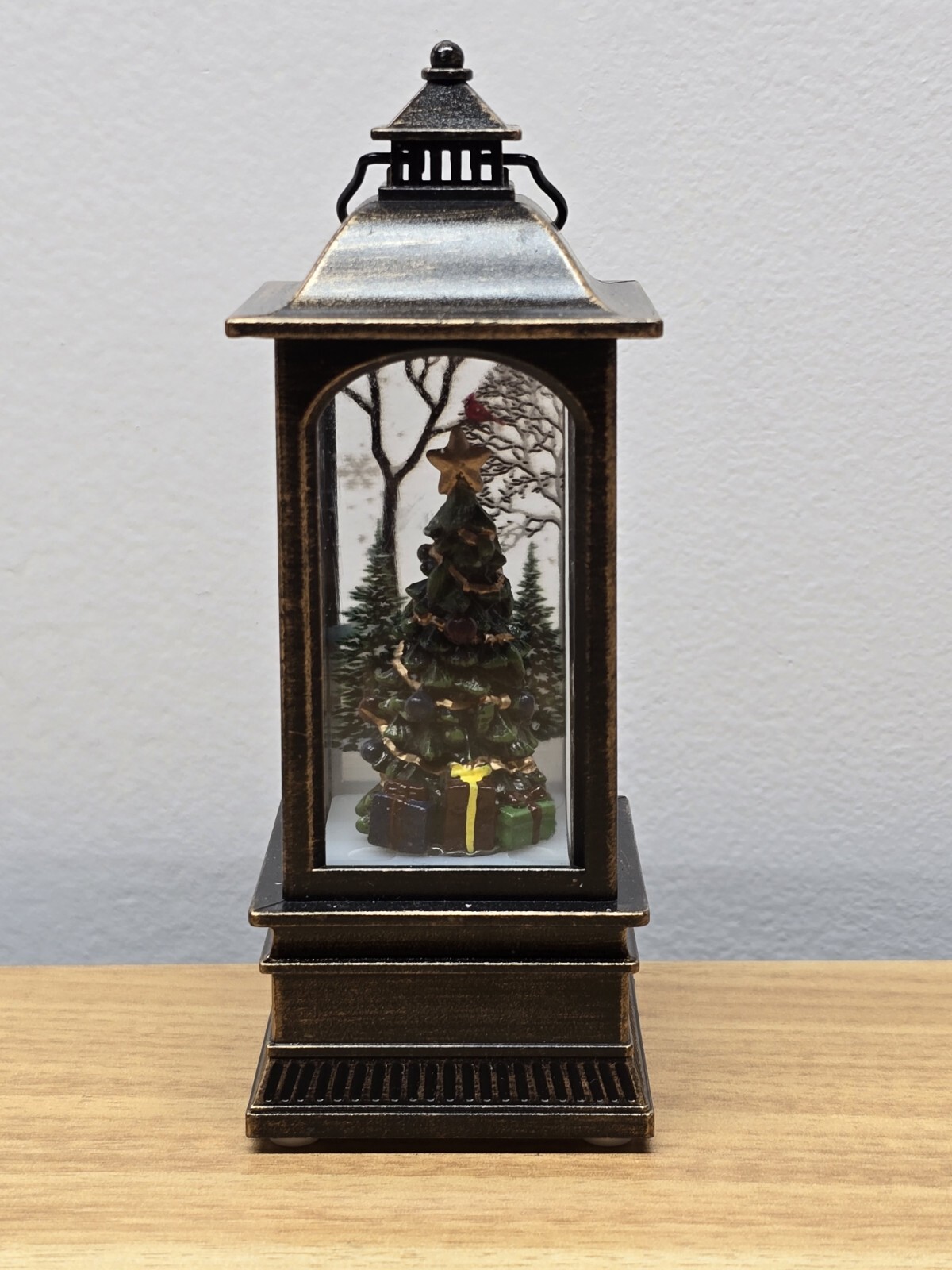 Christmas Decorations Lantern Christmas Tree Lighted Glittering Lantern 13x5x5cm