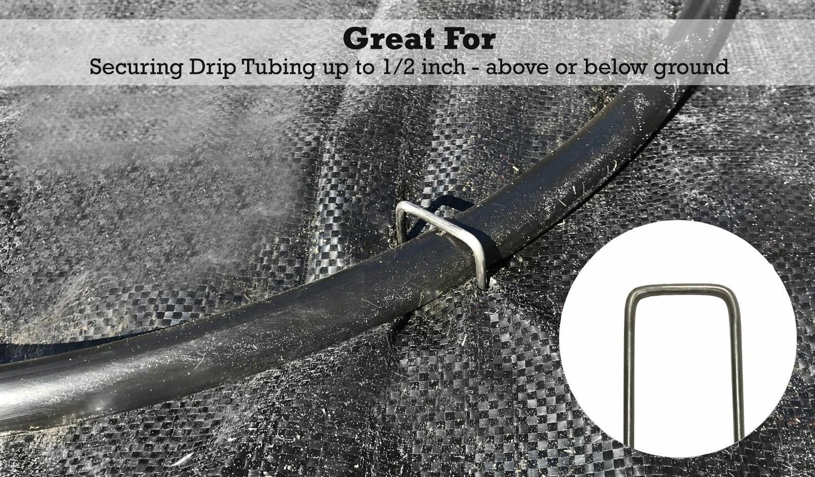 Sandbaggy 11 Gauge 6" GALVANIZED Landscape Staples ~ SOD Fabric Pins - RUST FREE