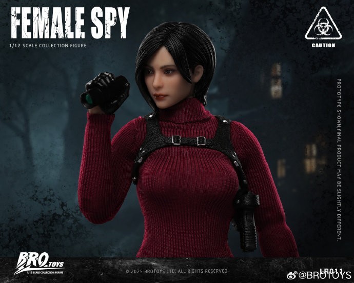 In stock BROTOYS 1/12 LR011 Miss Wong Spy ADA Female Action Figure Movable Eyes