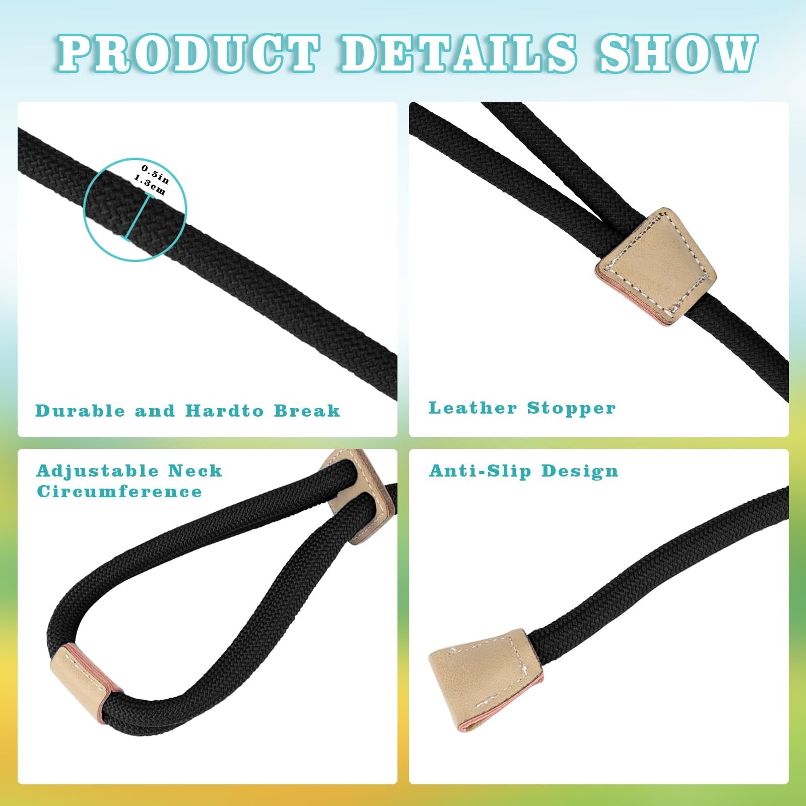 Pig Harness with Adjustable 8 Feet Leash for Small to Medium Pet Pigs Pet