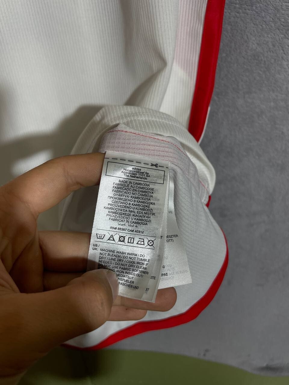 Bayern Munich Jersey Home Football Soccer Shirt White Adidas Trikot Men Size L