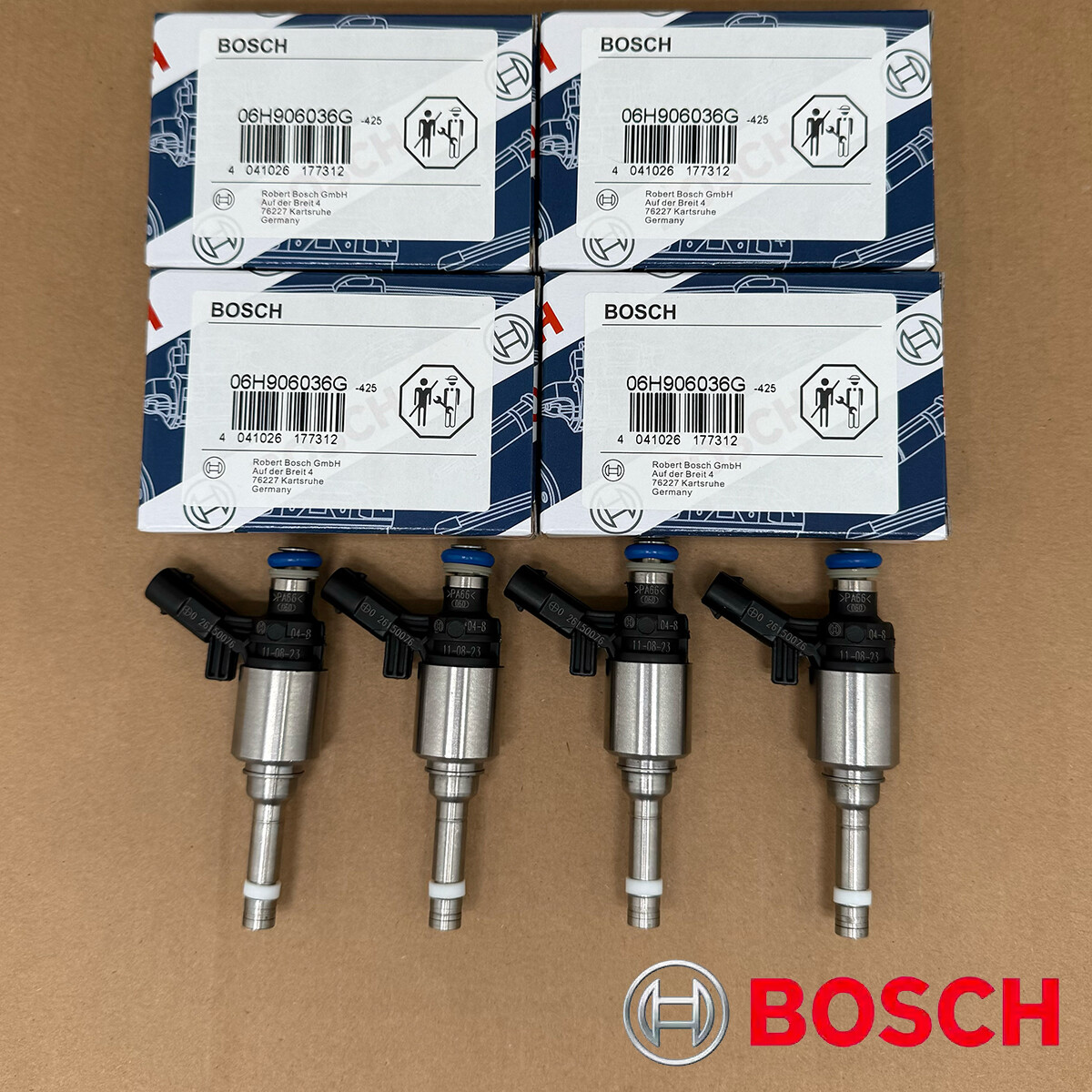 BOSCH 4X 06H906036G Fuel Injectors for VW GTI Tiguan AUDI A3 A4 A5 Q5 TT 2.0TSl