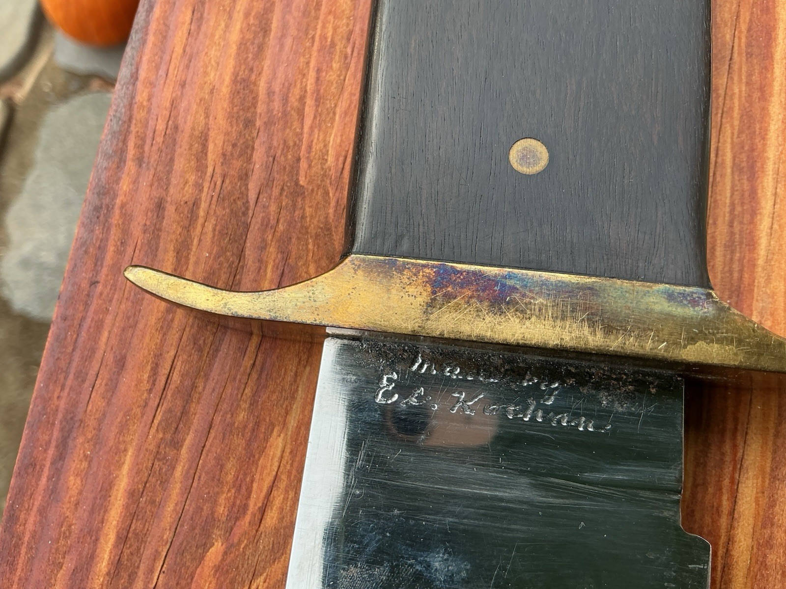 Vintage Antique Bowie knife rosewood handle custom USA