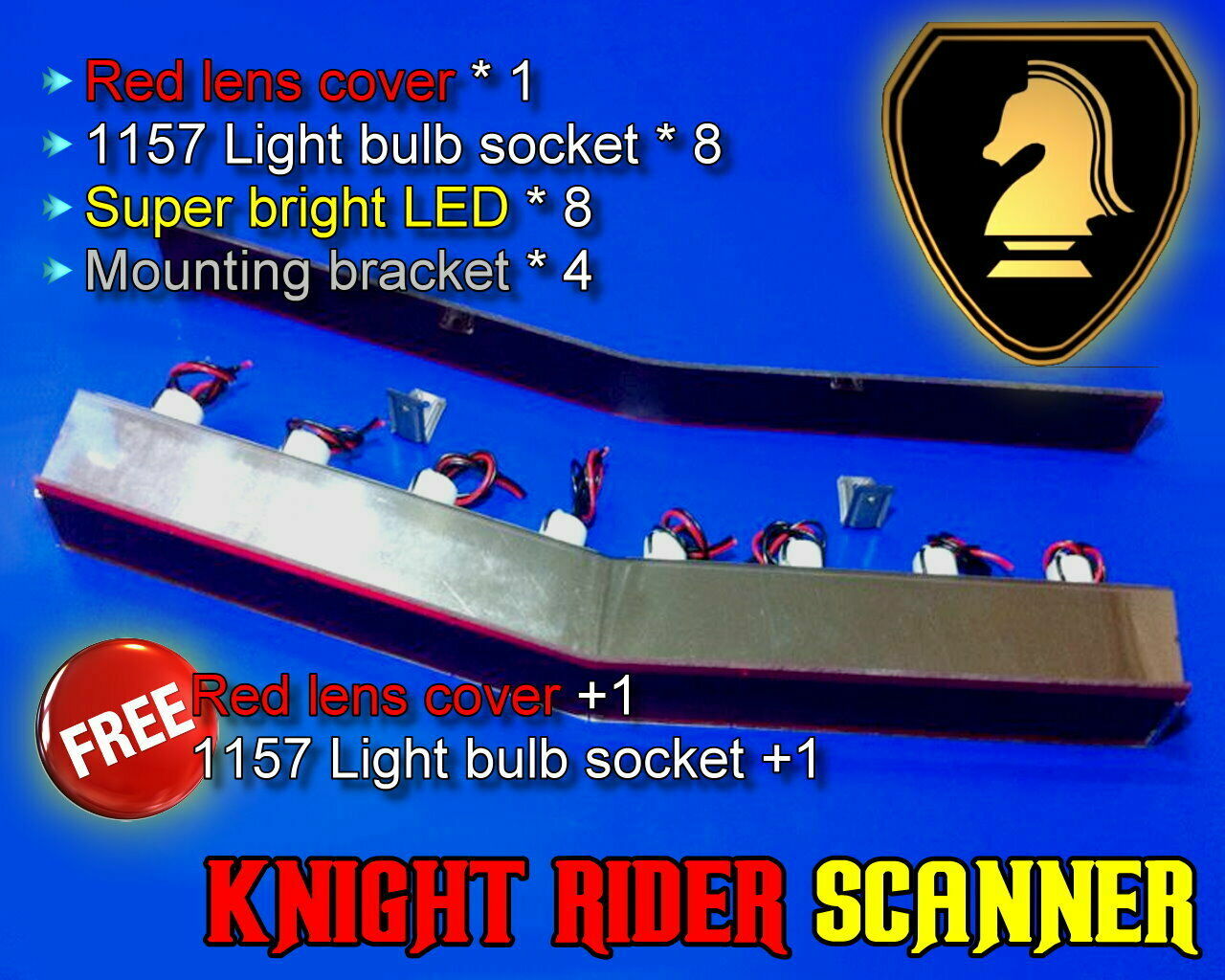 1982-92 PONTIAC FIREBIRD KNIGHT RIDER KITT SCANNER Bar WITHOUT controller box