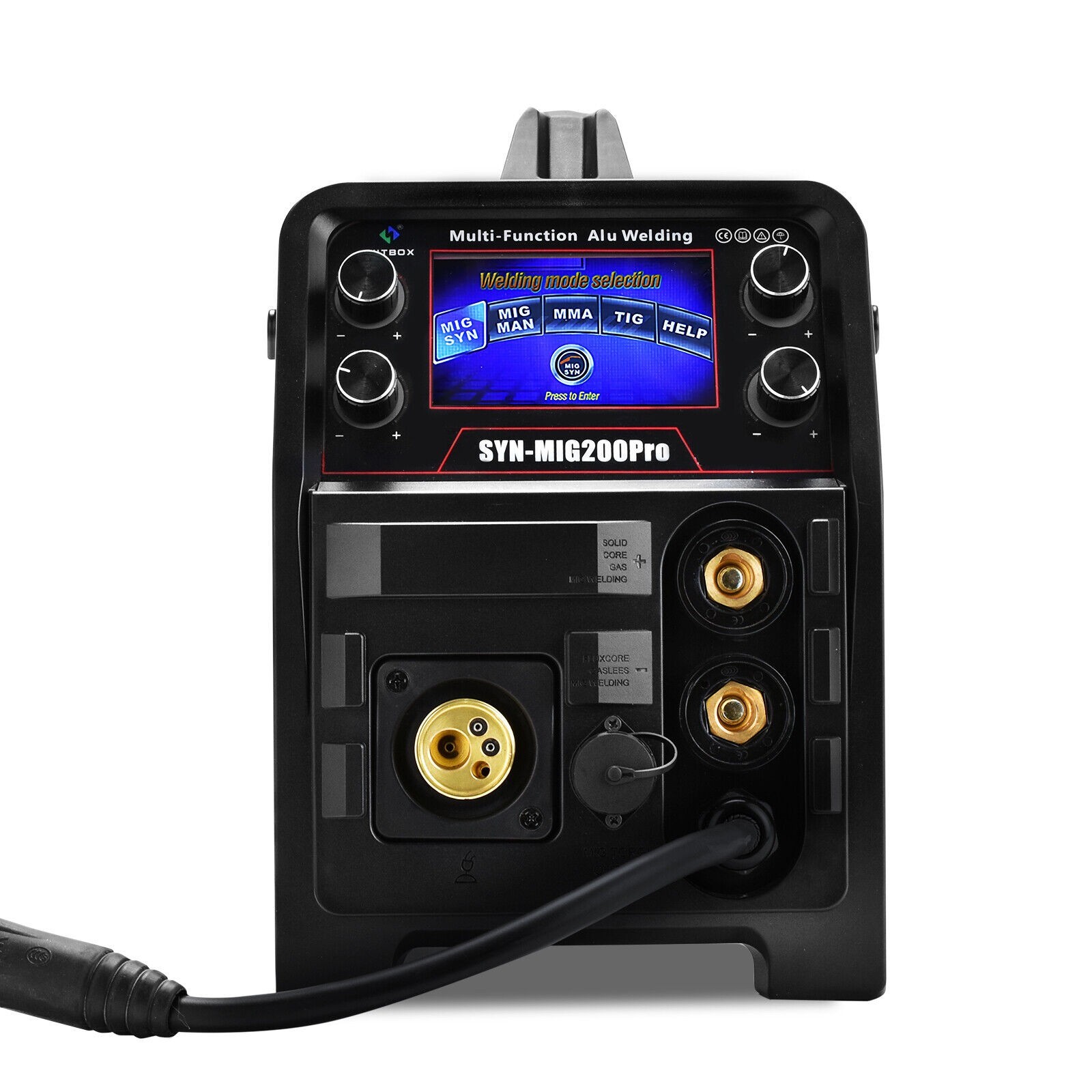 Dual Voltage 200A 5in1 Combi MIG Welder TIG MMA MIG IGBT Inverter for Alu,Steel