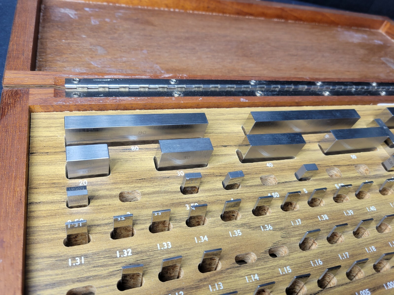 B&S (STARRETT CROBLOX) Metric Rectangular Gage Block Set Inspection Machinist