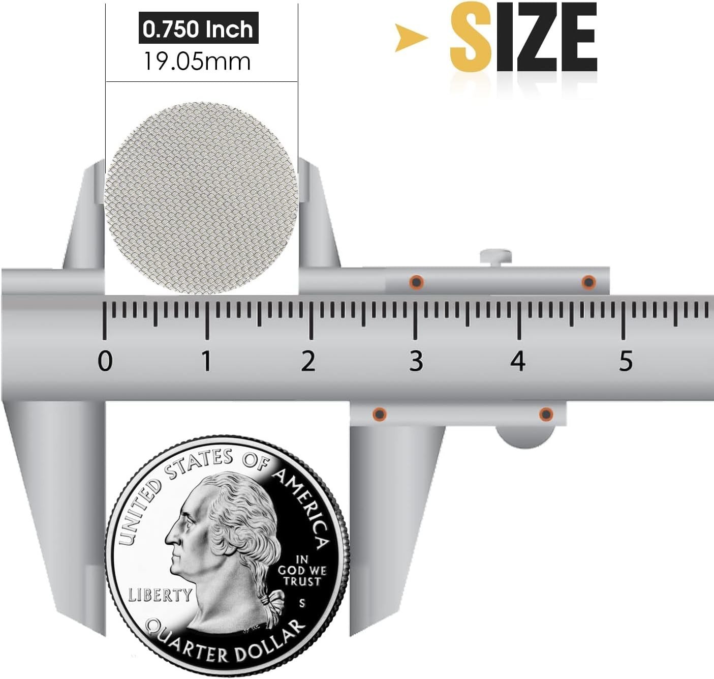 120 Pcs Pipe Screens Stainless Steel Screen Filter for Pipe 3/4 Mesh Pipe Filter