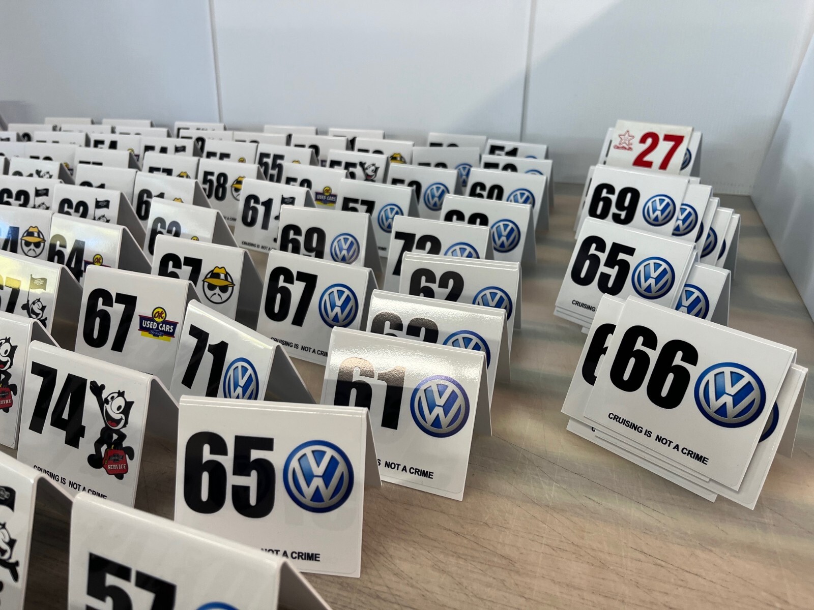custom Carls Jr Table table Number any number chevy ,vw,jdm, c10 showcar
