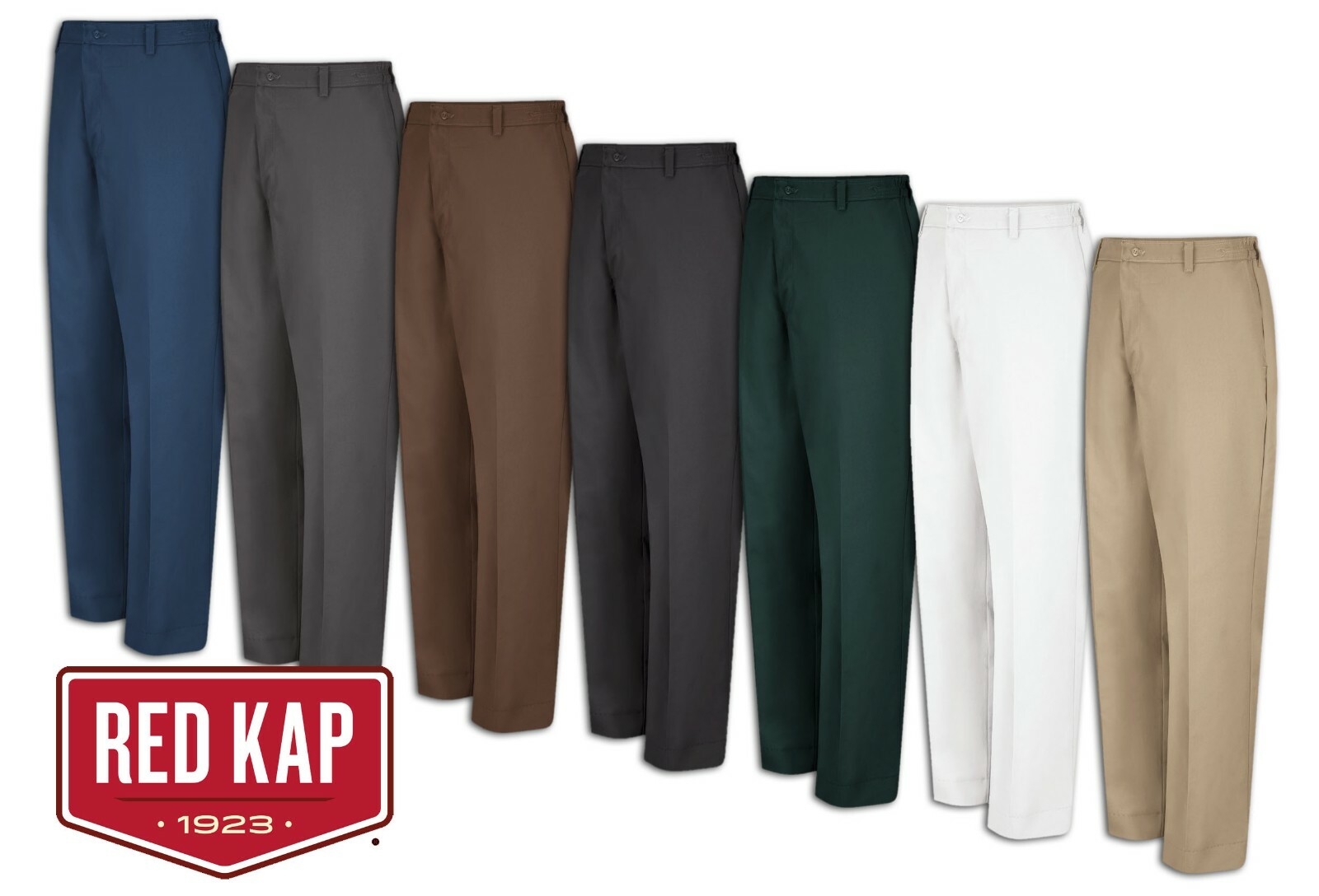 Red Kap Work Pants Elastic Waistband Durable Industrial Uniform Clothes PT60