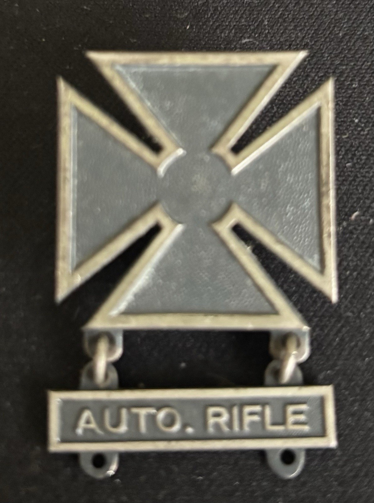 Vintage Sterling Silver WWII U S Marksman Award 10.6 Gr Marked Sterling