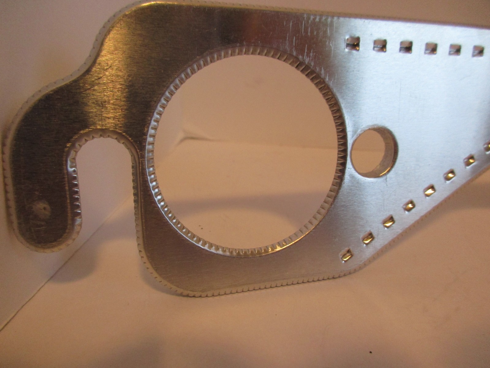 SMALL BLOCK CHEVY ALUMINUM ROUND PORT HEADER EXHAUST GASKETS REUSABLE sbc #4142