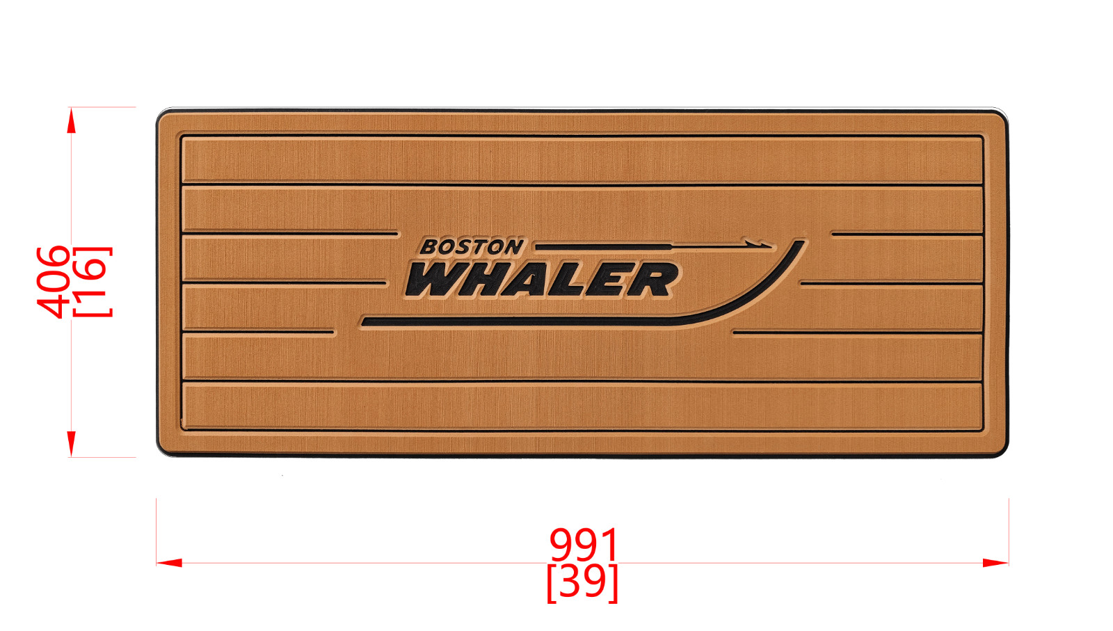 Boston Whaler Helm Pad 9mm Removable Residue-Free EVA Teak Non-Slip Mat