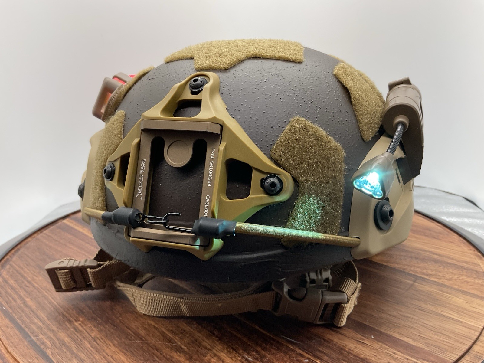 Military Ballistic Helmet 3A Customized, Rebuilt, Size Large/Med.American